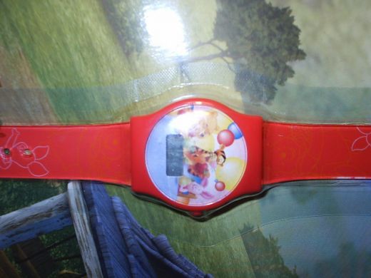 disney horloge tigger en pooh rood