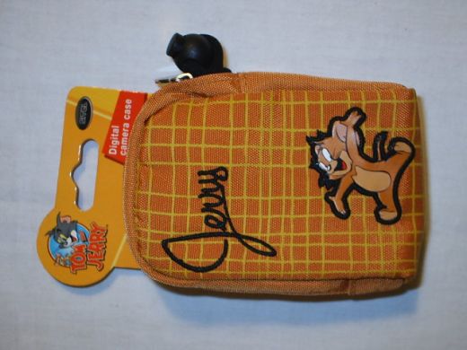 tom en jerry camera / ipod / mp3/ speakertasje geel