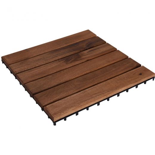 Houten Terrastegels – 30x30 cm – Set van 4 (0,36 m²)