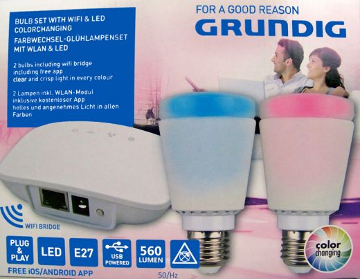 Grundig Lampenset met WIFI & LED kleurschakeringen