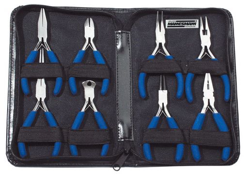 Brüder Mannesmann Mini-tangenset in etui (8-dlg)