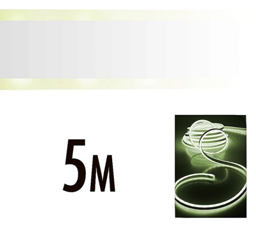 LED Neonlight 5 meter wit ook voor buiten