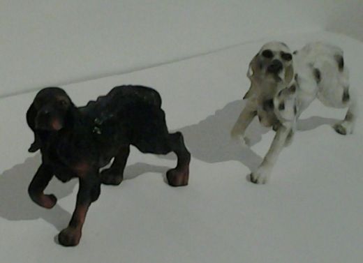 Ierse Setter - 2 leuke honden beeldjes GRATIS!