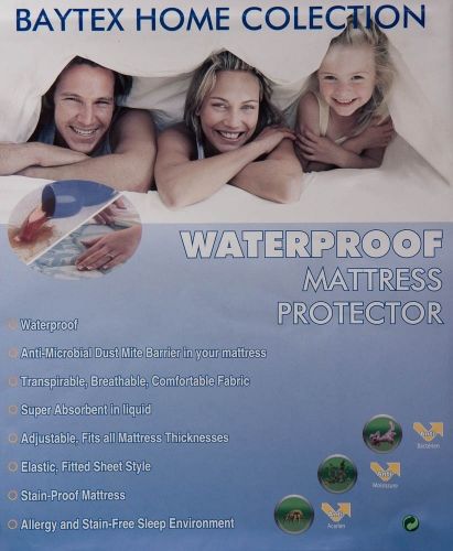 Waterdichte matras beschermer 2 persoons uitvoering.
