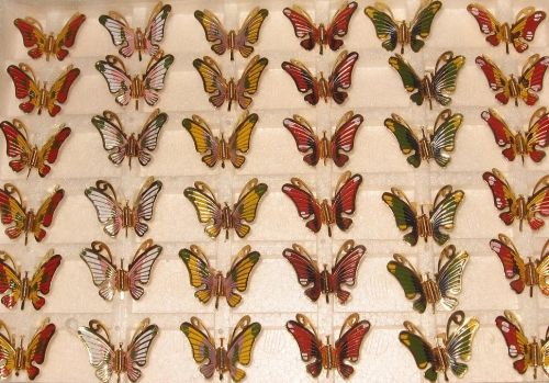 6 decoratieve vlinders