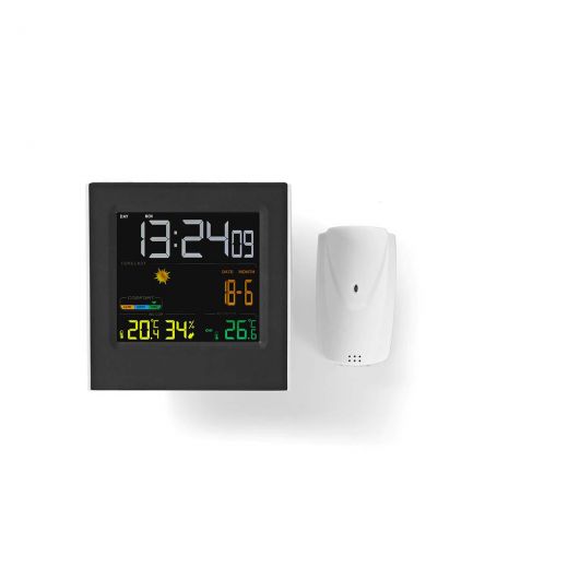 Weerstation met weersvoorspelling