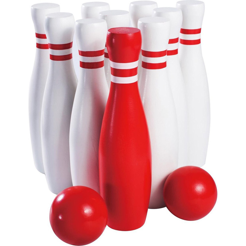 Bowlingspel XL - 23cm - hout