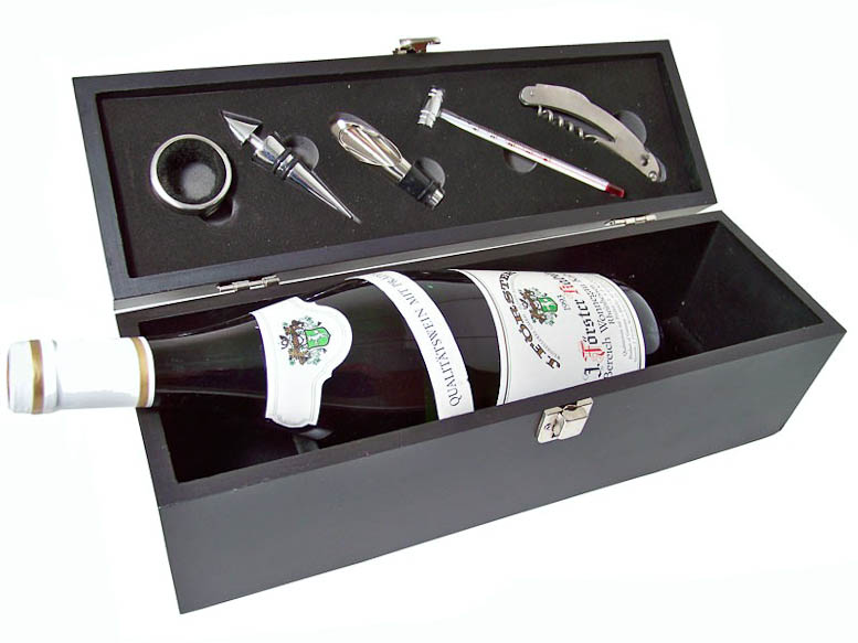 Luxe 5 delige houten wijn set
