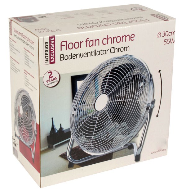 Interior Exclusive Vloerventilator (chroom) Interior Exclusive Vloerventilator (chroom)