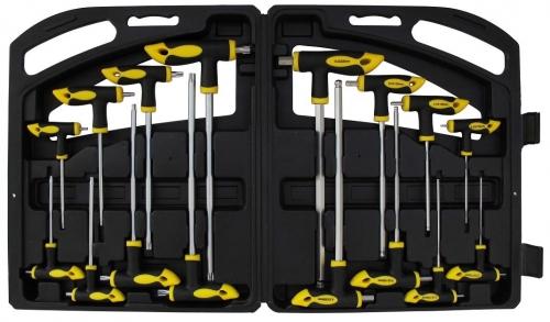 Torx - inbus sleutel set T-grip, 16 delig topkwaliteit